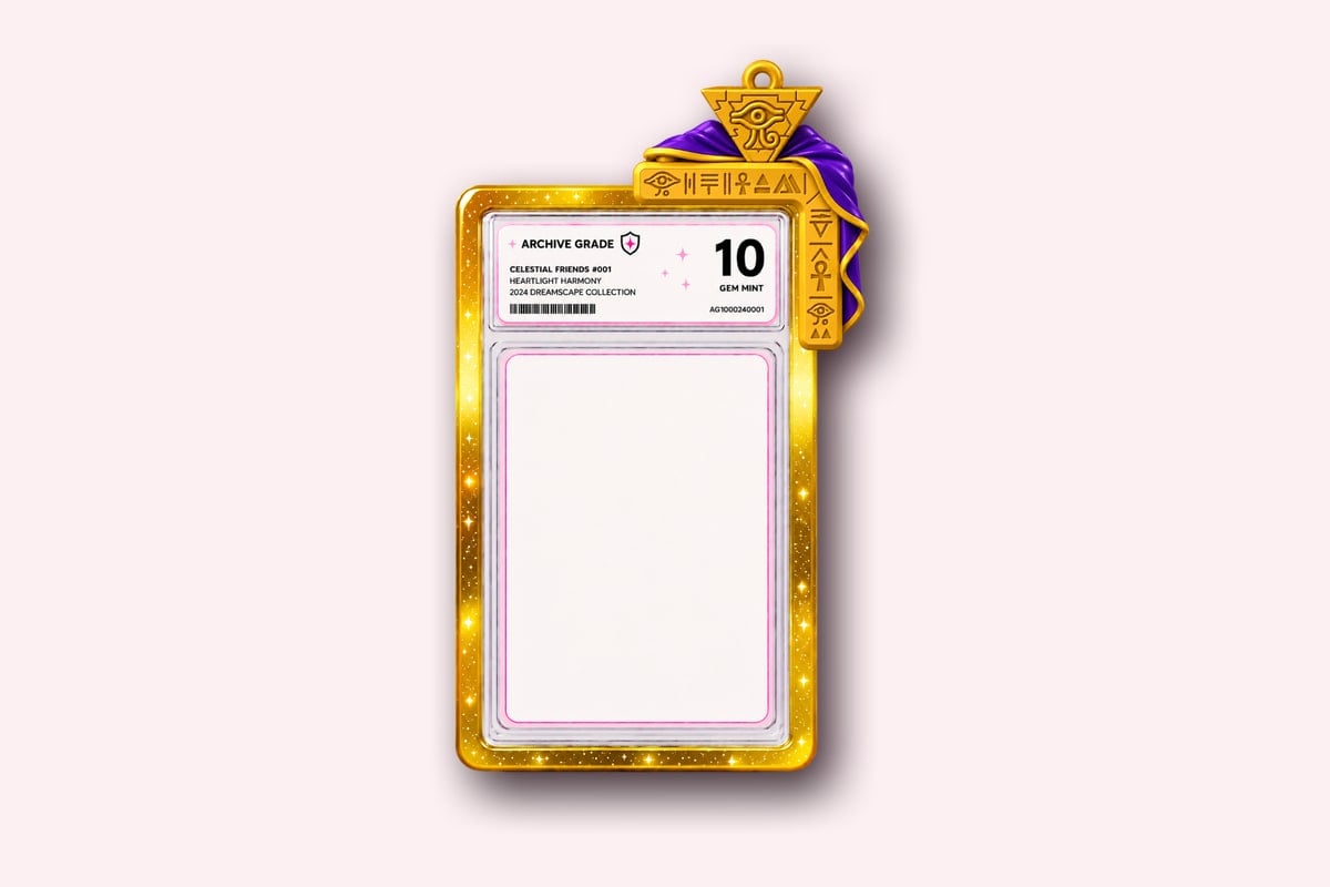 Millennium Veil on a graded card slab in a slab guard
